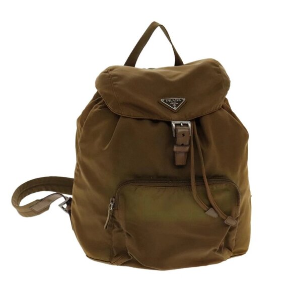 PRADA Backpack Nylon Brown - Picture 1 of 15